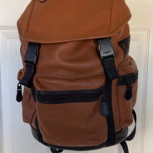Coach Leather Backpack (Rucksack) - Large Capacity